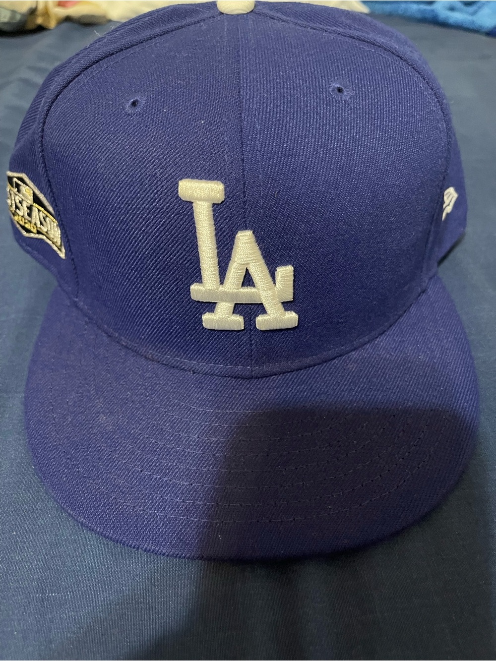 New Era LA Dodgers Cap - Navy with Cream Logo